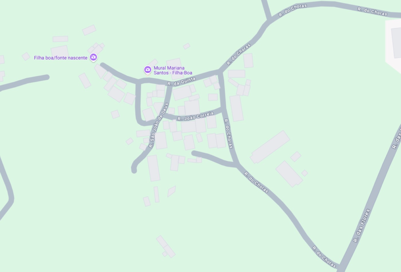 Mapa da aldeia da Filha Boa
